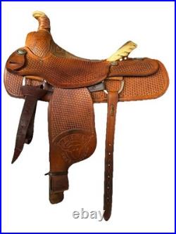 Carmel Saddlery of Fresno Vintage 15 Ranch Roper Saddle Serial #2952