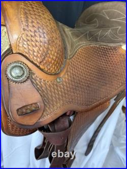 Carmel Saddlery of Fresno Vintage 15 Ranch Roper Saddle Serial #2952