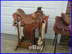 Charles Crawley or Double C Wade Ranch Trail Western Saddle