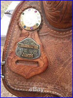 Charmaine james 14 inch cactus barrel racing saddle