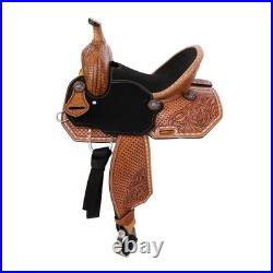 Cheyenne Spinal Relief Youth Barrel Style Saddle Tooling FQHB 12 13 NEW