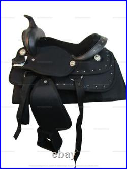 Child Kids Western Saddle Arabian Horse Pleasure Synthetic Tack Set 12 13 14