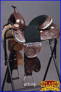 Child Treeless Horse Saddle Western American Leather Barrel Hilason