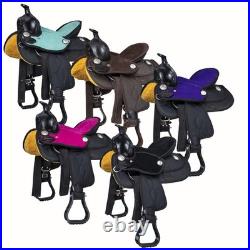 Childs Western Saddle Synthetic & Leather 10 or 11 Pick 5 Colors