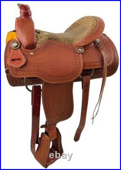Circle S Roper with alligator print seat 15 16 inches