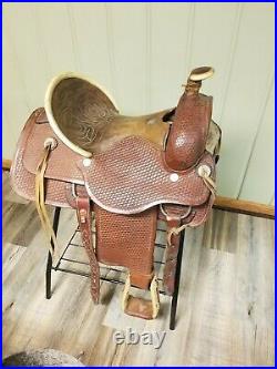 Circle T Texas 16 Heavy duty high back Western Roping / Ranch Saddle