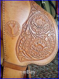 Circle Y 14 Youth Equitation Western Pleasure Show Saddle with Silver