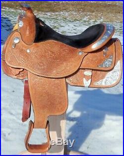 Circle Y 16 Loaded Silver Show Equitation SaddleClose Contact SkirtsLIGHT Use