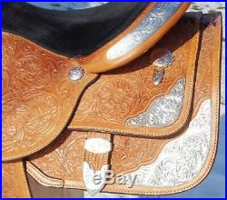 Circle Y 16 Loaded Silver Show Equitation SaddleClose Contact SkirtsLIGHT Use