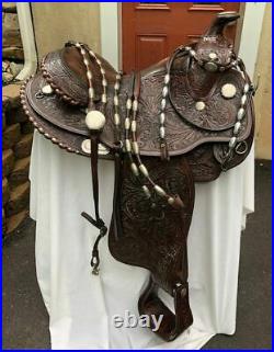 Circle Y Arabian Vintage Saddle Set w Silver Ferruled Headstall Rommel ReinsBC