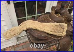 Circle Y Brand Western Saddle Buckstitch Used High Quality Leather