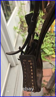 Circle Y Brand Western Saddle Buckstitch Used High Quality Leather