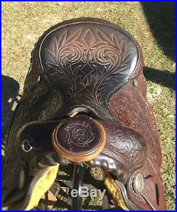 Circle Y Equitation Show Saddle Western 15 Seat