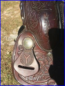 Circle Y Equitation Show Saddle Western 15 Seat