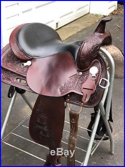 Circle Y High Horse 16 Western Trail Saddle EUC Padded Seat Comfy Lite