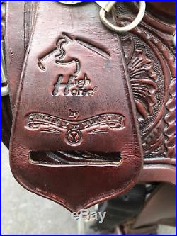 Circle Y High Horse 16 Western Trail Saddle EUC Padded Seat Comfy Lite
