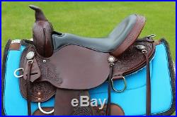Circle Y High Horse Mesquite Western Saddle 16 W FQHB Padded Seat Trail Gaited