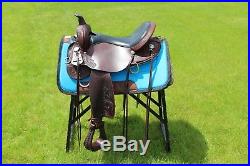 Circle Y High Horse Mesquite Western Saddle 17 W FQHB Padded Seat Trail Gaited