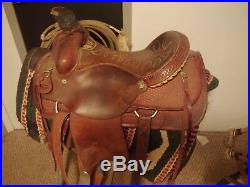 Circle Y Saddle 16, brown, Roping Saddle