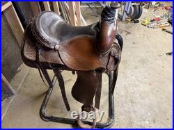 Circle Y Team Roping Saddle 15 Inch Seat