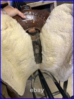 Circle Y Team Roping Saddle 15 Inch Seat