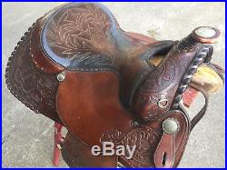 Circle Y Western Equitation 16 inches Saddle Silver Inlay