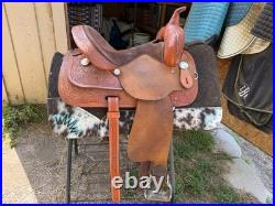 Circle Y all around, barrel saddle size 14