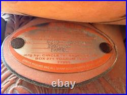 Circle Y all around, barrel saddle size 14