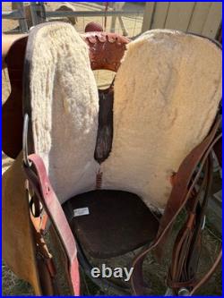 Circle Y all around, barrel saddle size 14