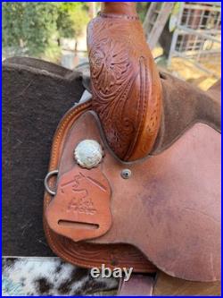 Circle Y all around, barrel saddle size 14