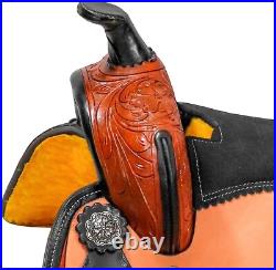 Classic Quality Premium Leather Comfort Western Barrel Racing Trail saddle