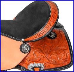 Classic Quality Premium Leather Comfort Western Barrel Racing Trail saddle