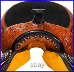 Classic Quality Premium Leather Comfort Western Barrel Racing Trail saddle