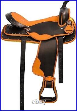 Classic Quality Western Synthetic Light Weight Comfort Barrel Racing Trail Tack