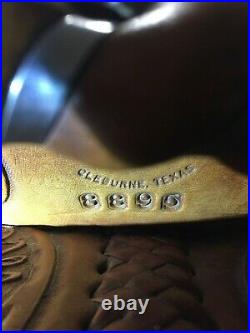 Cleburne saddle western horse 17in cutting