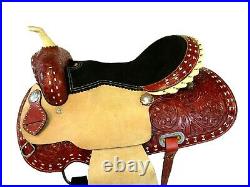 Comfy Trail Western Saddle 15 16 17 Pleasure Floral Tooled Horse Leather Package