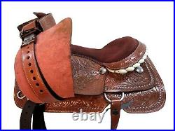 Comfy Trail Western Saddle Horse Pleasure Tooled Leather Package 15 16 17 18