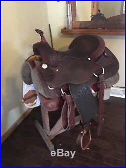 Complete Cowboy Tack Reining Saddle and bridle