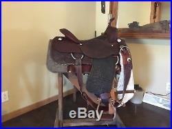 Complete Cowboy Tack Reining Saddle and bridle