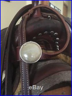 Complete Cowboy Tack Reining Saddle and bridle