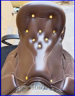 Complete Polo Saddle Set Premium Leather Horse Riding Tack Kit Saddle