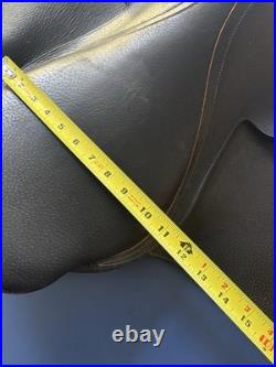 Courbette Horse Saddle. Large Size (measured) Black Leather. Good Condition