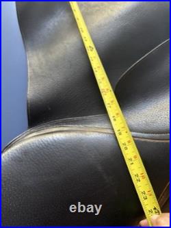 Courbette Horse Saddle. Large Size (measured) Black Leather. Good Condition