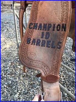 Courts 13 In Used Trophy Barrel Saddle