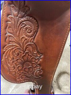 Cow Country By Circle Y Horse Leather Saddle Size 15.5