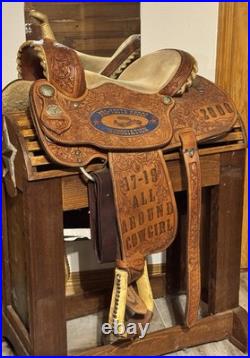 Cowboy Classic 13.5 Barrel Racing Saddle Brown Fully Tooled