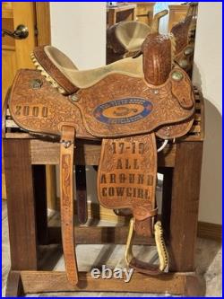 Cowboy Classic 13.5 Barrel Racing Saddle Brown Fully Tooled