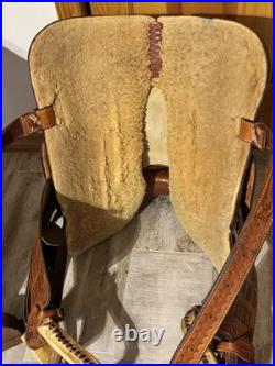 Cowboy Classic 13.5 Barrel Racing Saddle Brown Fully Tooled