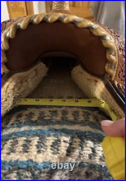 Cowboy Classic 13.5 Barrel Racing Saddle Brown Fully Tooled