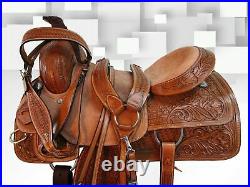 Cowboy Western Horse Saddle 15 16 17 18 Roping Roper Ranch Pleasure Tack Set